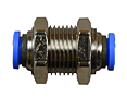 QUCBM Series Tube x Tube Panel Mount Fractional and Metric Connectors